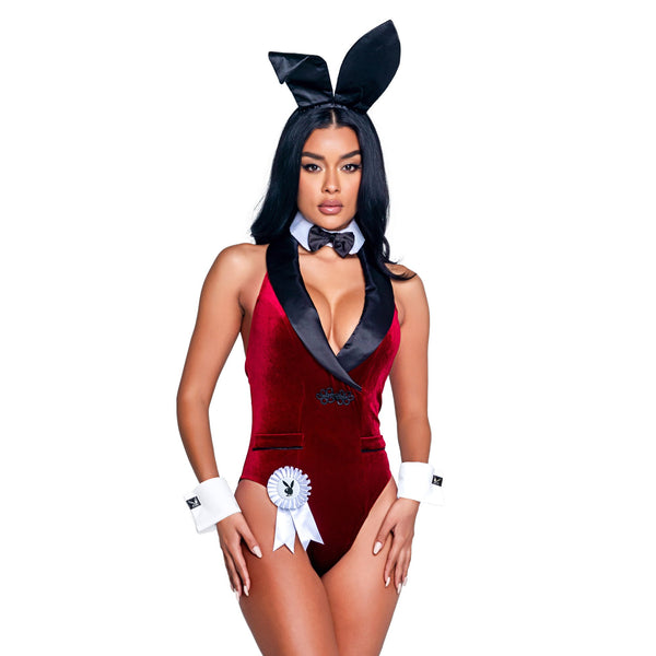 Playboy Playboy Smoking Lounge Bunny Women's - Costume Burgundy