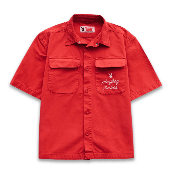 playboy Playboy Studio Button-Up Shirt Men's - Shirt Red