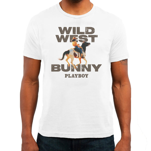 Playboy Wild West Bunny Tee. Men's - T-Shirts Black