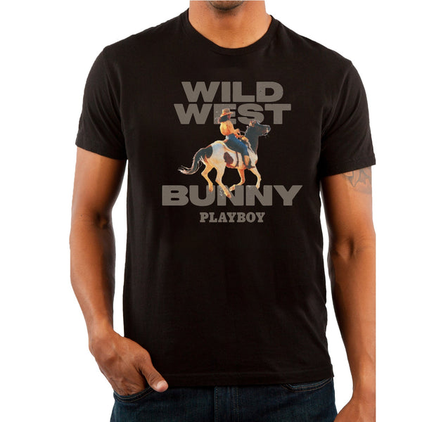 playboy Wild West Bunny Tee. Men's - T-Shirts Black