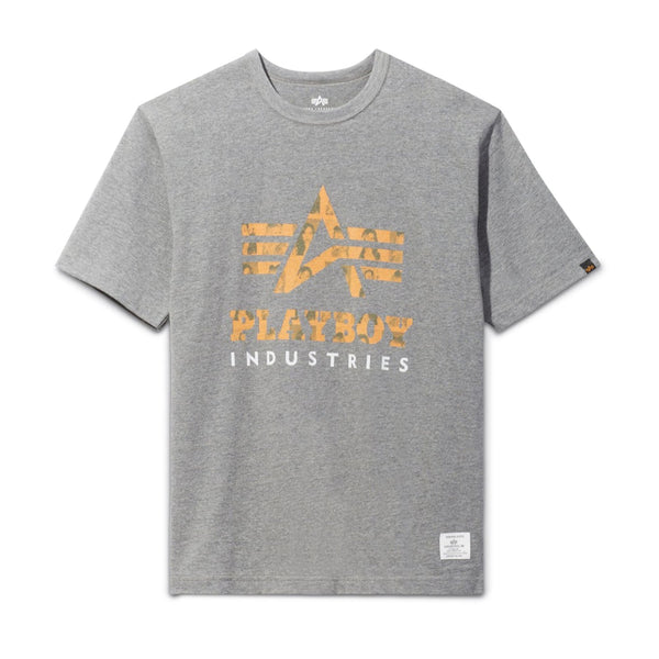 playboy Playboy x Alpha Industries Classic T-Shirt Men's - T-Shirts Grey