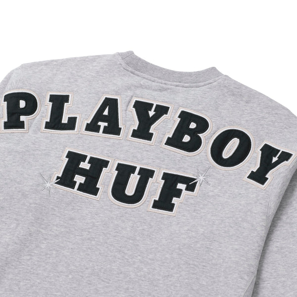 Playboy Playboy X HUF Rabbit Head Crewneck Sweatshirt Men's - Sweatshirts Grey