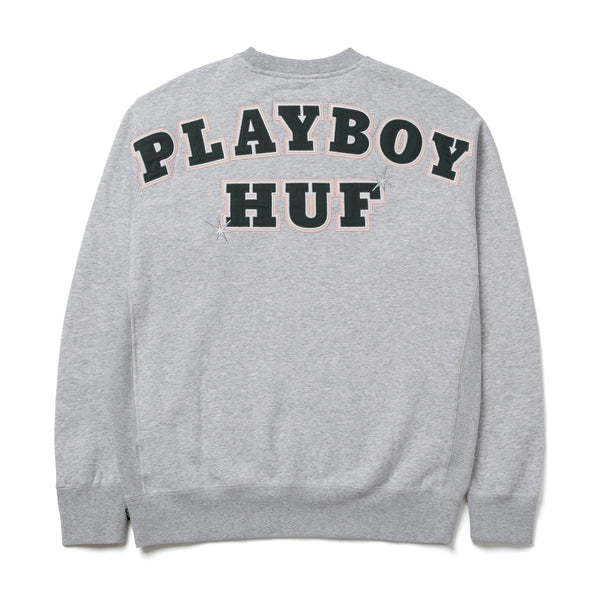 playboy Playboy x HUF Rabbit Head Crewneck Sweatshirt Men's - Sweatshirts Grey