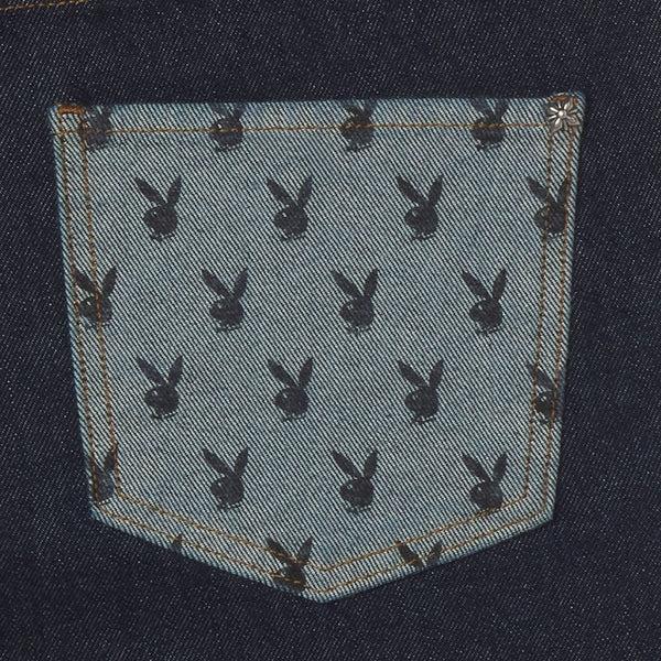 Playboy Playboy X John Richmond Denim Pants Men's - Denim Dark Blue