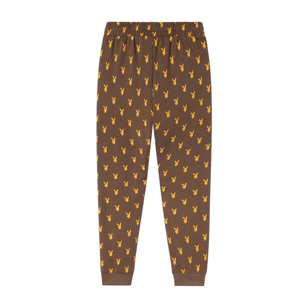 Playboy Playboy X John Richmond Repeating Rabbit Head Sweatpants Men's - Sweatpants Brown