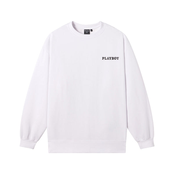 Playboy Playboy X Peaches Script Crewneck Sweatshirt Men's - Sweatshirts White