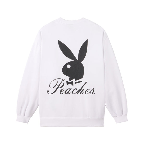 playboy Playboy x Peaches Script Crewneck Sweatshirt Men's - Sweatshirts White
