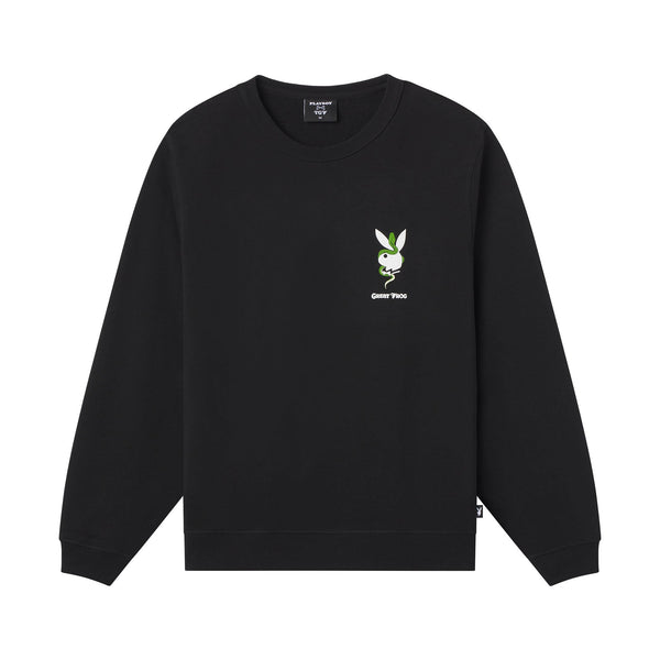 playboy Playboy x The Great Frog Crewneck Sweatshirt Men's - Sweatshirts Black