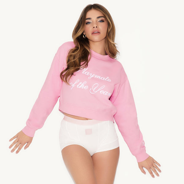 playboy Playmate of the Year Cropped Crewneck Women's - Hoodies XSMALL
