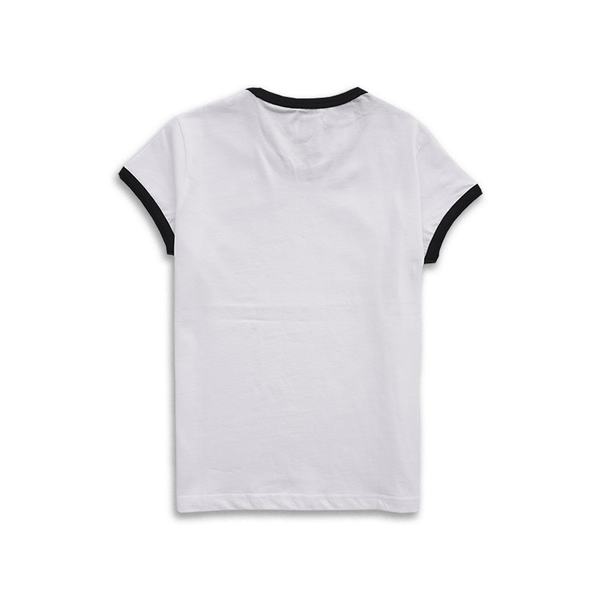 Playboy Queen Of Spades Ringer Tee Women's - Tees White