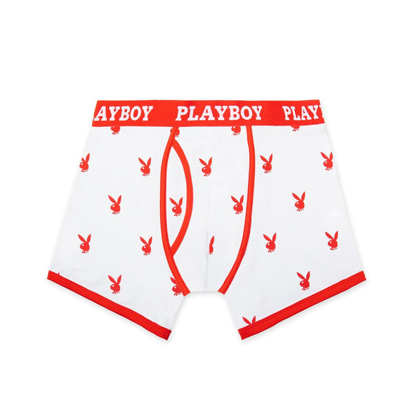 Playboy Rabbit Head Boxer Briefs Men's - Underwear Red