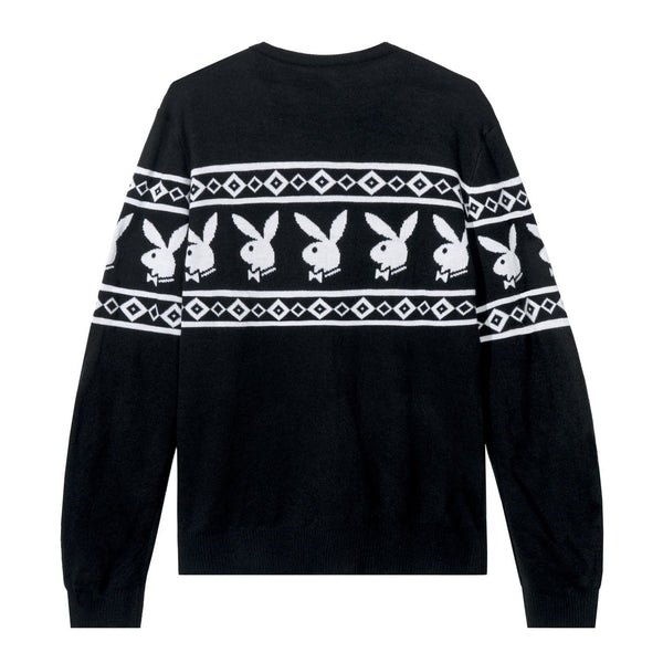 Playboy Rabbit Head Knit Sweater Men's - Sweatshirts Black