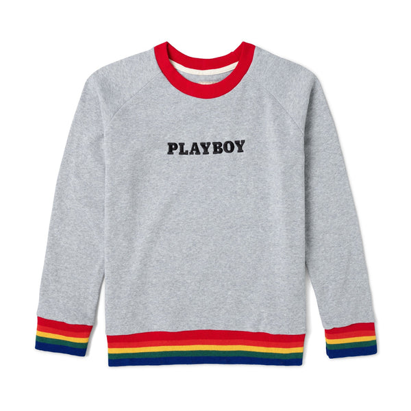 playboy Rainbow Love Sweatshirt Men's - Sweatshirts XSMALL