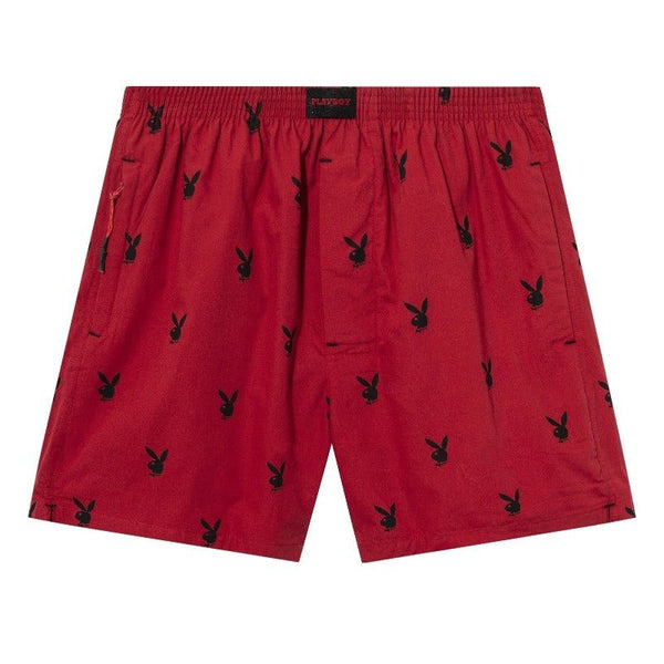 Playboy Repeating Rabbit Head Lounge Shorts Men's - Shorts Blue