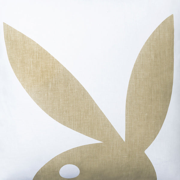 Playboy Shadow Bunny Pillow Home Goods - Pillow White