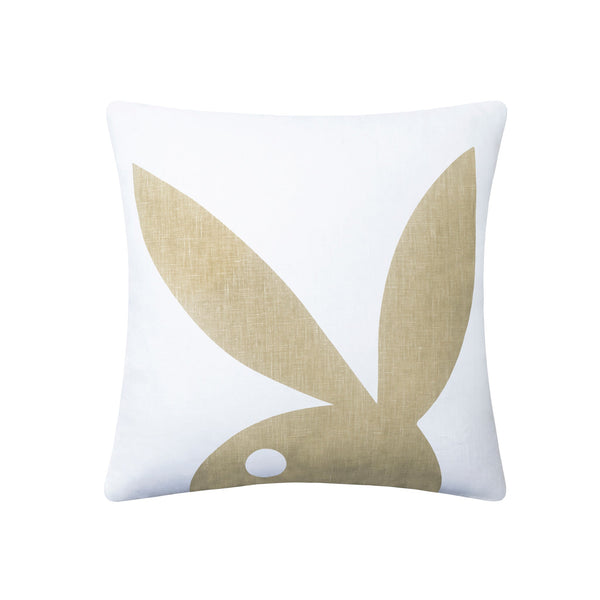playboy Shadow Bunny Pillow Home Goods - Pillow White