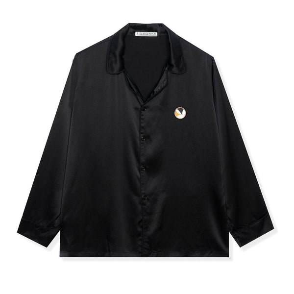 Playboy Silk Button Down Collared Top Women's - Tops Olive