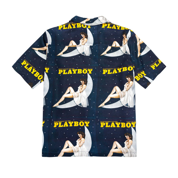 Playboy Soulland December 1973 Playboy Camp Shirt Men's - Shirt Navy