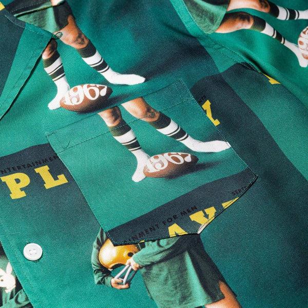 Playboy Soulland September 1967 Playboy Camp Shirt Men's - Shirt Green