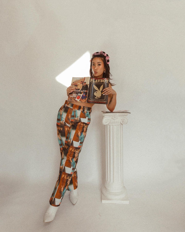 Playboy Soulland September 1970 Playboy Cover Pants Men's - Pants XSMALL