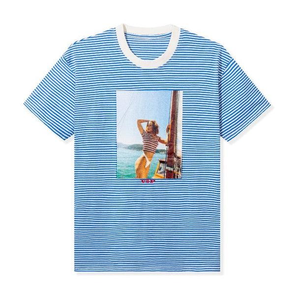 playboy Striped VIP Club T-Shirt Men's - T-Shirts SMALL playboy Striped VIP Club T-Shirt Men's - T-Shirts SMALL