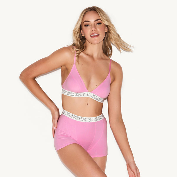 playboy The Essentials Modal Boxer Brief Women's - Panty Pink