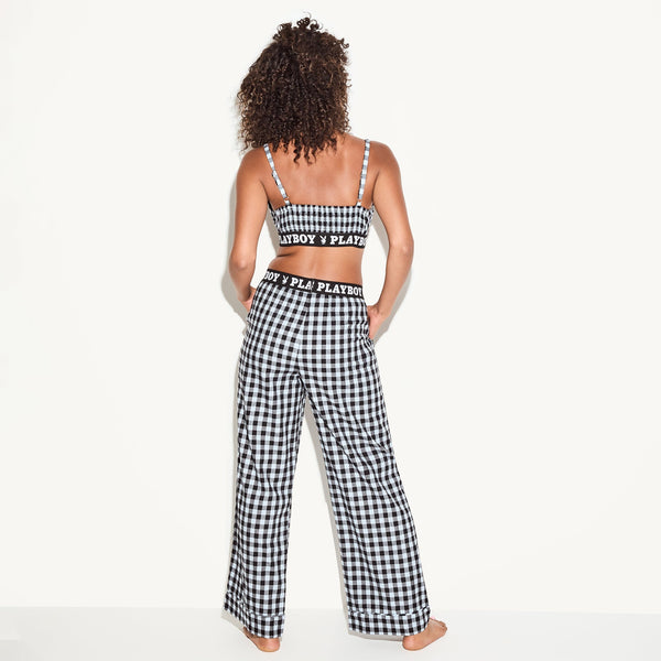 Playboy The Flannel Sleep Bralette Women's - PJs Blue Check