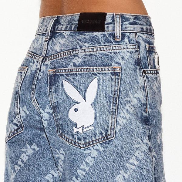 Playboy The Low Rise Skater Jean Medium Wash Women's - Denim Medium Wash