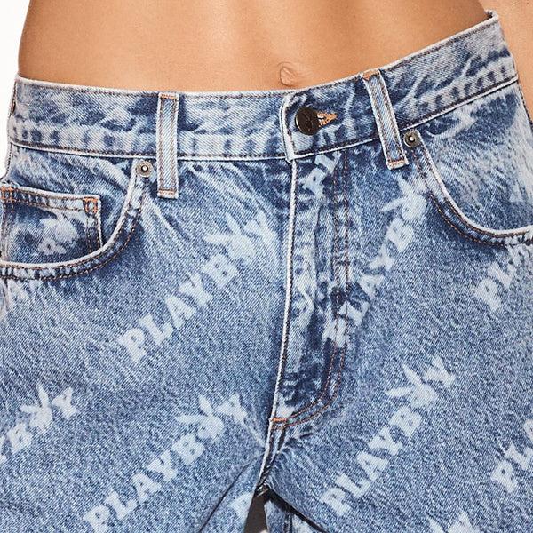 Playboy The Low Rise Skater Jean Medium Wash Women's - Denim Medium Wash