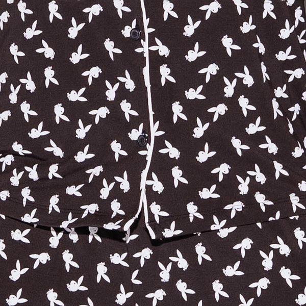 Playboy The Slumber Bunny Pajama Set Women's - PJs Black