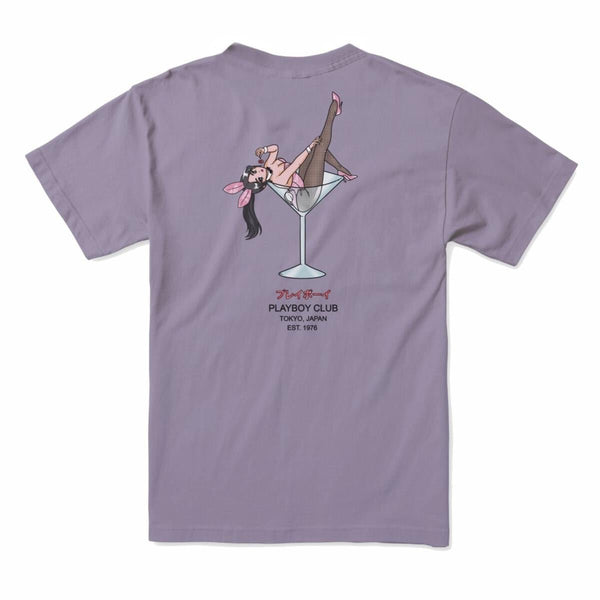 Playboy Tokyo Club Cherry Martini T-Shirt Men's - T-Shirts Black