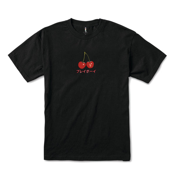 Playboy Tokyo Club Cherry Martini T-Shirt Men's - T-Shirts Black