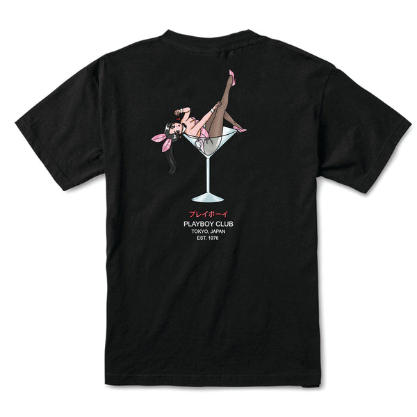 playboy Tokyo Club Cherry Martini T-Shirt Men's - T-Shirts Black