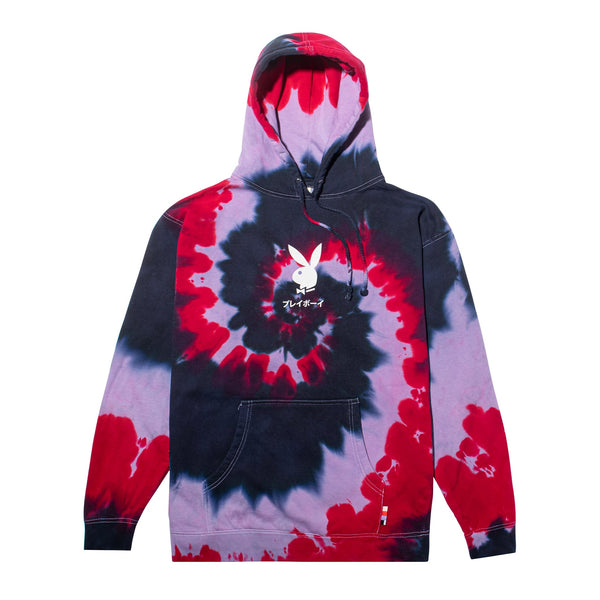 Playboy Tokyo Club Tie-Dye Hoodie Men's - Hoodies Purple Passion