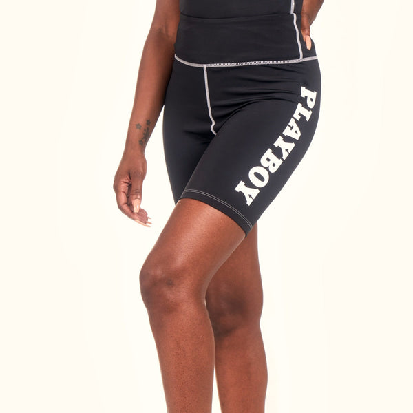 Playboy Women's Active Bike Shorts Women's - Shorts Orange