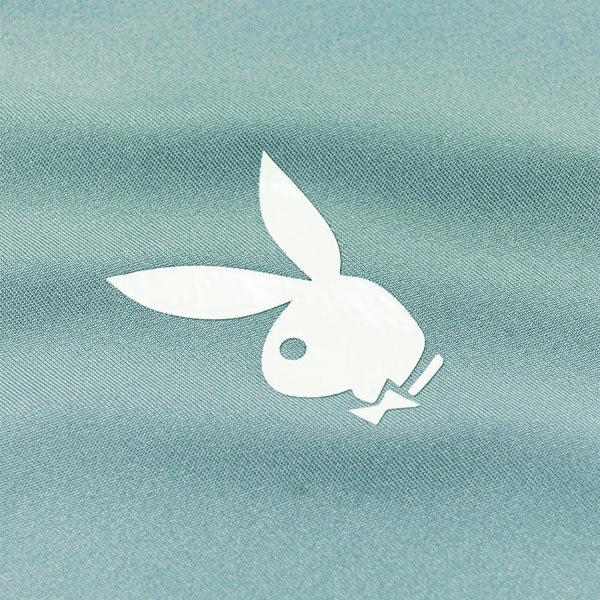 Playboy Women's Active Square Neck Crop Top Women's - Tee Green