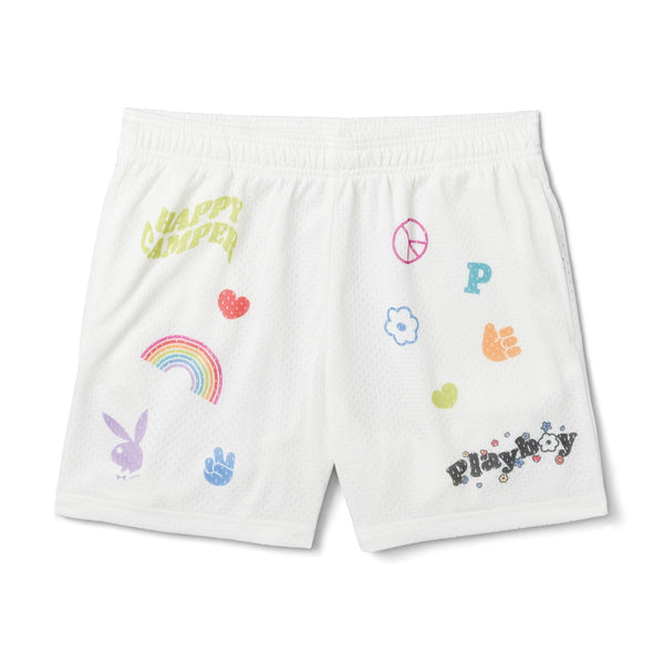 playboy Women's Basketball Shorts Women's - Shorts Star white