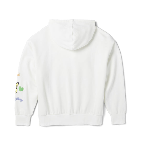 Playboy Women's Beaded Rainbow Hoodie Women's - Hoodies White