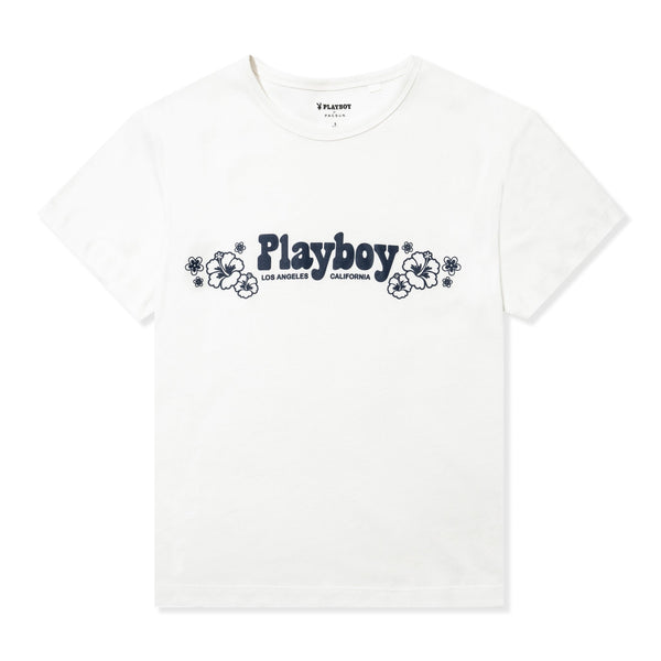 playboy Women's Blue Crush Boy T-Shirt Women's - T-Shirts MEDIUM