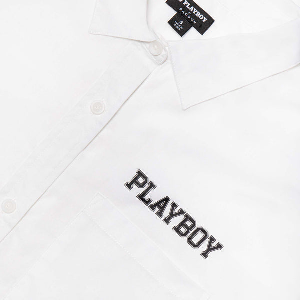 Playboy Women's Boyfriend Button Down Women's - Shirt SMALL