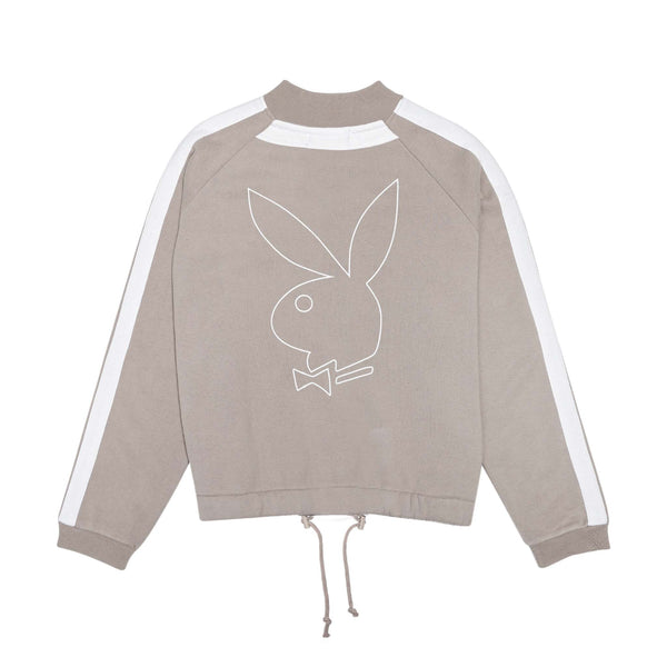 Playboy Women's Bunny Bomber Jacket Women's - Jackets Heather Grey