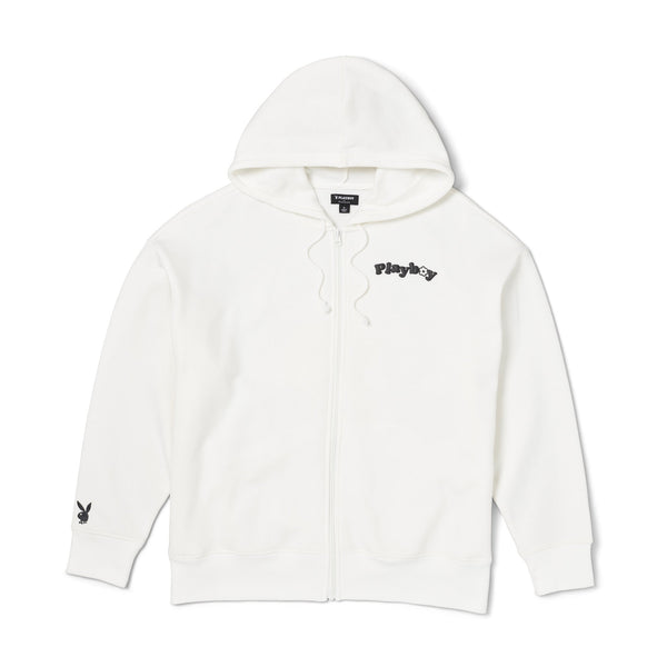 Playboy Women's Camper Oversized Hoodie Women's - Hoodies Star White