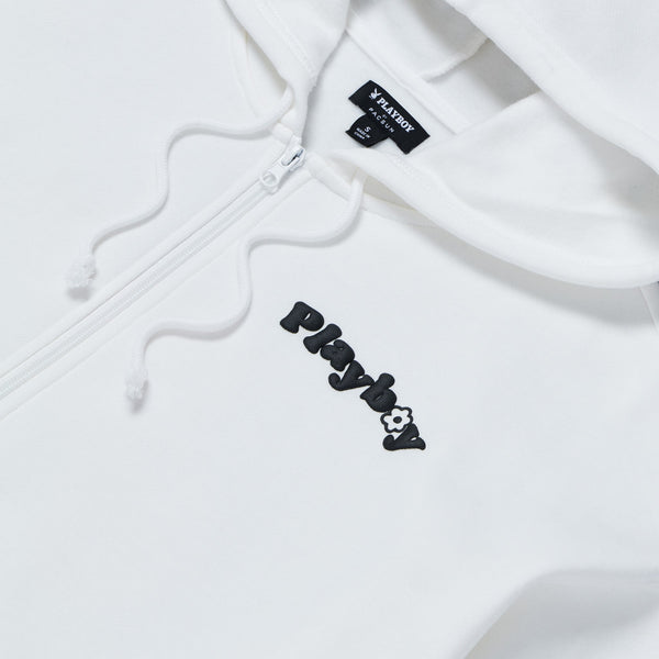 Playboy Women's Camper Oversized Hoodie Women's - Hoodies Star White