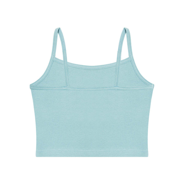 Playboy Women's Classic Ribbed Scoop Cami Women's - Tank Mineral Blue