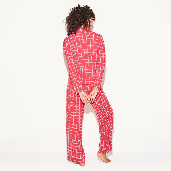 Playboy Women's Classic Sleep Set Women's - PJs Red Logo