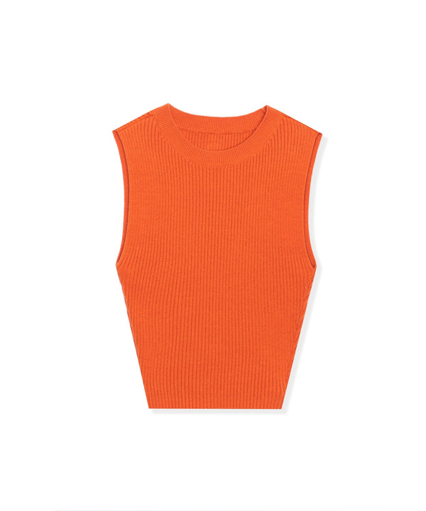 Playboy Women's Cropped Ribbed Tank Women's - Tank Rust