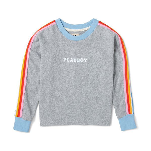 playboy Women's Cropped Warmup Sweatshirt Women's - Sweatshirts XSMALL