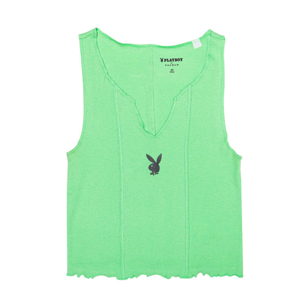 playboy Women's DIY Tank Top Women's - Tank Pastel Green