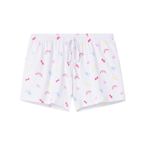 playboy Women's Dream Lounge Shorts Women's - Shorts White