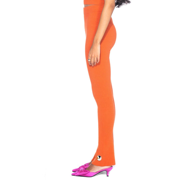 Playboy Women's Flared Ribbed Leggings Women's - Leggings Black